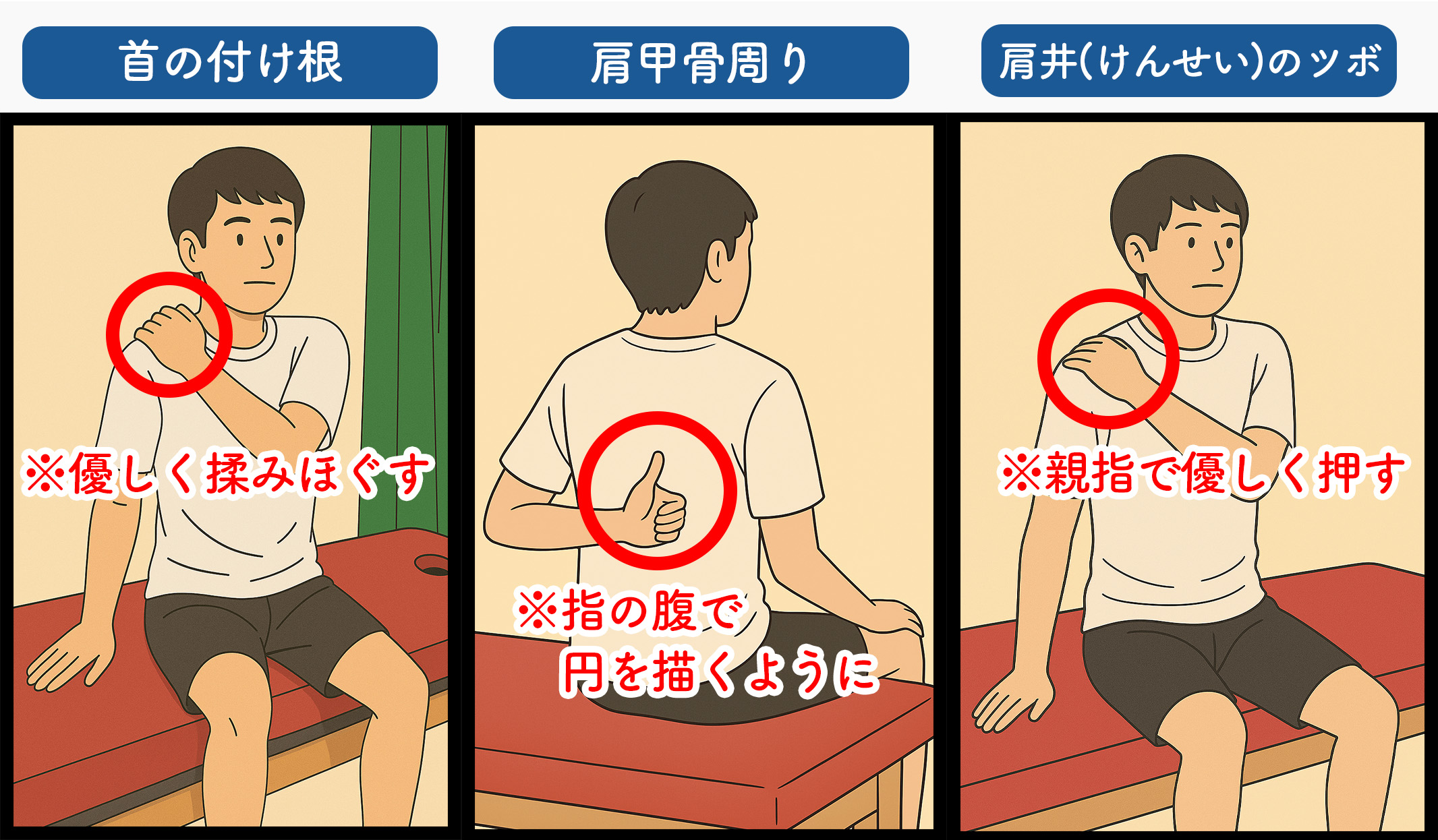 肩のセルフマッサージ